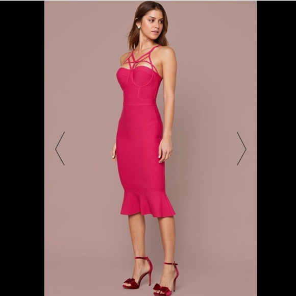 Bebe bandage midi dress - Picture 4 of 4